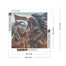 Load image into Gallery viewer, Diamond Painting - Full Round - Denver Broncos Indian (40*40CM)
