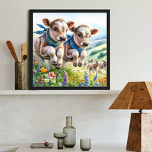 Load image into Gallery viewer, Diamond Painting - Full Round - Cow (40*40CM)
