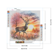 Load image into Gallery viewer, Diamond Painting - Full Round - Deer at Sunset (40*40CM)
