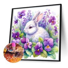 Load image into Gallery viewer, Diamond Painting - Full Round - Rabbit and Flowers (40*40CM)
