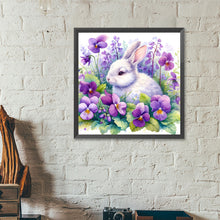 Load image into Gallery viewer, Diamond Painting - Full Round - Rabbit and Flowers (40*40CM)
