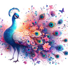 Load image into Gallery viewer, Diamond Painting - Full Round - Peacock (40*40CM)
