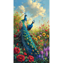 Load image into Gallery viewer, Diamond Painting - Full Round - Peacock (40*70CM)
