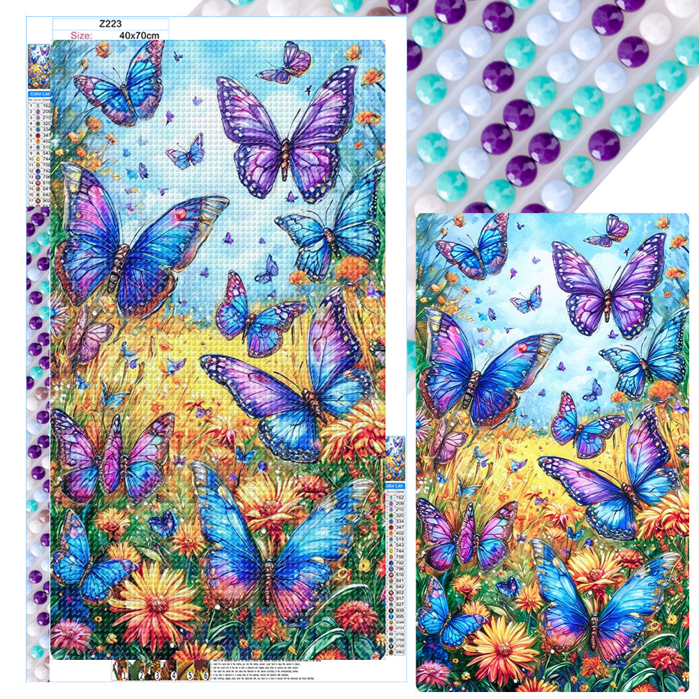 Diamond Painting - Full Round - Butterfly (40*70CM)