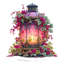 Load image into Gallery viewer, Acrylic Special Shape Flower Lantern Diamond Painting Desktop Ornaments
