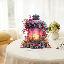 Load image into Gallery viewer, Acrylic Special Shape Flower Lantern Diamond Painting Desktop Ornaments
