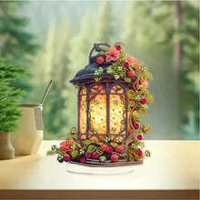 Load image into Gallery viewer, Acrylic Special Shape Flower Lantern Diamond Painting Desktop Ornaments
