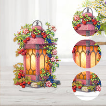 Load image into Gallery viewer, Acrylic Special Shape Flower Lantern Diamond Painting Desktop Ornaments
