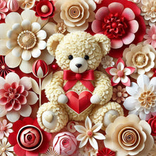 Load image into Gallery viewer, Diamond Painting - Full Round - Rose Bear (30*30CM)

