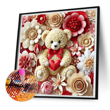 Load image into Gallery viewer, Diamond Painting - Full Round - Rose Bear (30*30CM)
