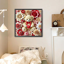 Load image into Gallery viewer, Diamond Painting - Full Round - Rose Bear (30*30CM)
