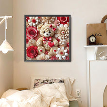 Load image into Gallery viewer, Diamond Painting - Full Round - Rose Bear (30*30CM)
