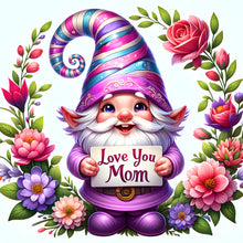 Load image into Gallery viewer, Diamond Painting - Full Round - Gnome flowers (40*40CM)
