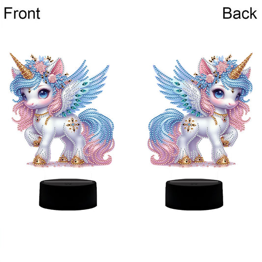 Unicorn Diamond Painting Night Light with Tools Diamond Art Lamp Home Decoration