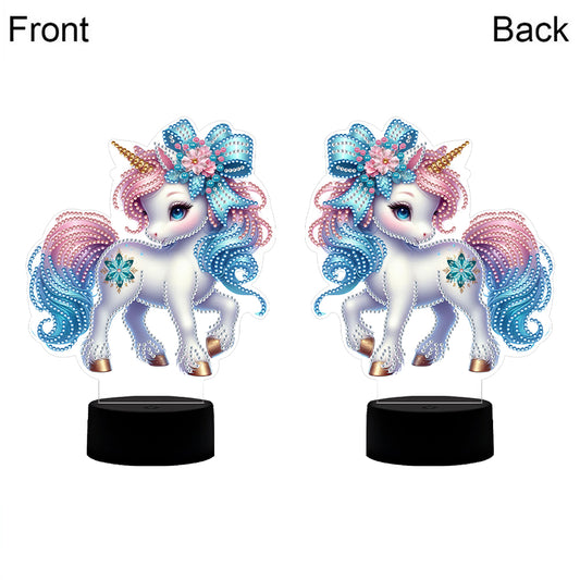 Unicorn Diamond Painting Night Light with Tools Diamond Art Lamp Home Decoration