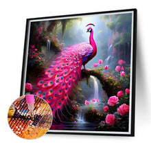 Load image into Gallery viewer, Diamond Painting - Full Round - Purple peacock (40*40CM)

