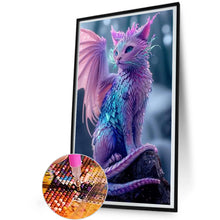 Load image into Gallery viewer, Diamond Painting - Full Round - Dragon cat (30*50CM)
