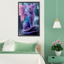 Load image into Gallery viewer, Diamond Painting - Full Round - Dragon cat (30*50CM)
