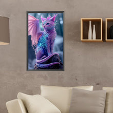 Load image into Gallery viewer, Diamond Painting - Full Round - Dragon cat (30*50CM)
