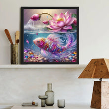 Load image into Gallery viewer, Diamond Painting - Full Round - Lotus koi (40*40CM)
