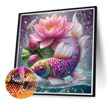 Load image into Gallery viewer, Diamond Painting - Full Round - Lotus leaf koi (40*40CM)

