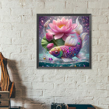 Load image into Gallery viewer, Diamond Painting - Full Round - Lotus leaf koi (40*40CM)
