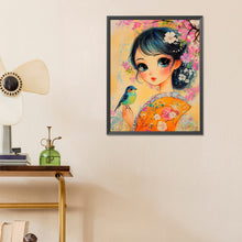 Load image into Gallery viewer, Diamond Painting - Full Round - Bird and girl (40*50CM)
