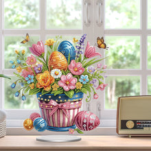 Load image into Gallery viewer, Easter Special Shaped Diamond Painting Desktop Ornaments (Easter Eggs Flowers)
