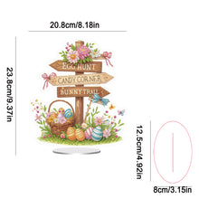 Load image into Gallery viewer, Easter Special Shaped Diamond Painting Desktop Ornaments Kit (Easter Road Sign)
