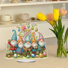 Load image into Gallery viewer, Easter Special Shaped Diamond Painting Desktop Ornaments Kit Decor (Gnomes)
