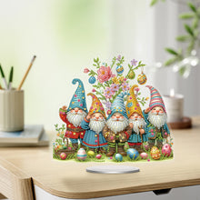 Load image into Gallery viewer, Easter Special Shaped Diamond Painting Desktop Ornaments Kit Decor (Gnomes)
