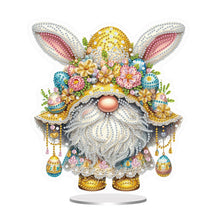 Load image into Gallery viewer, Easter Special Shaped Diamond Painting Desktop Ornaments Kit (Yellow Gnome)
