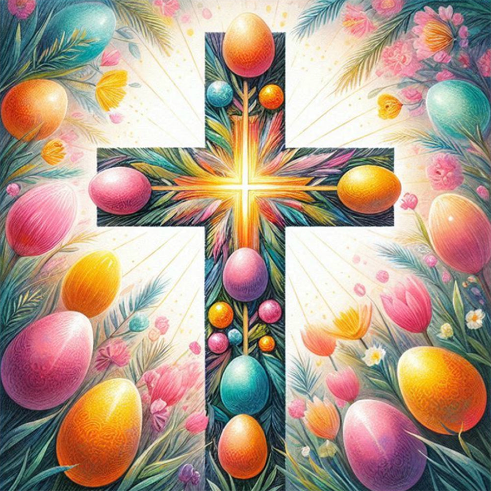 Diamond Painting - Full Round - Cross (30*30CM)