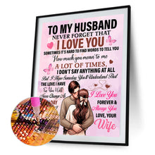 Load image into Gallery viewer, Diamond Painting - Full Round - Words for husband (50*60CM)
