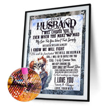 Load image into Gallery viewer, Diamond Painting - Full Round - Words for husband (50*60CM)
