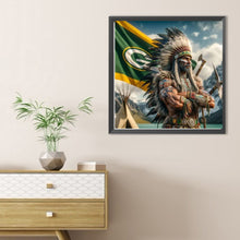 Load image into Gallery viewer, Diamond Painting - Full Round - Green Bay Packers Indians (40*40CM)
