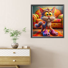 Load image into Gallery viewer, Diamond Painting - Full Round - Cloak shoes woolen cat (40*40CM)
