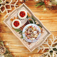 Load image into Gallery viewer, Diamond Painting Wooden Serving Tray with Handles Diamond Painting Dining Plate
