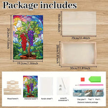 Load image into Gallery viewer, Diamond Painting Wooden Serving Tray with Handles Diamond Painting Dining Plate
