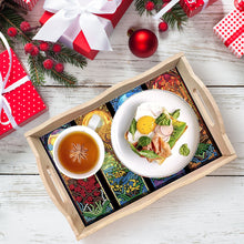 Load image into Gallery viewer, Diamond Painting Wooden Serving Tray with Handles Diamond Painting Dining Plate
