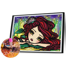 Load image into Gallery viewer, Diamond Painting - Full Round - Red hair cartoon girl (50*40CM)
