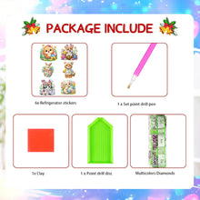 Load image into Gallery viewer, 6Pcs Diamond Painting Refrigerator Magnets Diamond Art Kits Diamond Art Magnets
