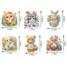 Load image into Gallery viewer, 6Pcs Diamond Painting Refrigerator Magnets Diamond Art Kits Diamond Art Magnets
