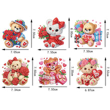 Load image into Gallery viewer, 6Pcs Diamond Painting Refrigerator Magnets Diamond Art Kits Diamond Art Magnets
