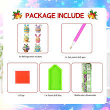 Load image into Gallery viewer, 6Pcs Diamond Painting Refrigerator Magnets Diamond Art Kits Diamond Art Magnets
