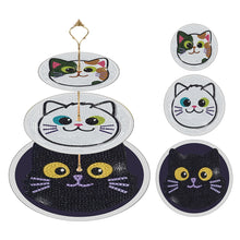 Load image into Gallery viewer, 3 Tier Acrylic Diamond Cupcake Stand Tower 5D DIY Diamond Painting Serving Tray
