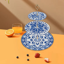 Load image into Gallery viewer, 3 Tier Acrylic Diamond Cupcake Stand Tower 5D DIY Diamond Painting Serving Tray
