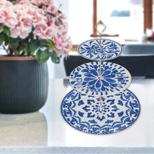 Load image into Gallery viewer, 3 Tier Acrylic Diamond Cupcake Stand Tower 5D DIY Diamond Painting Serving Tray
