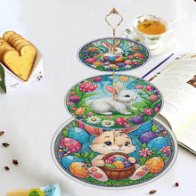 Load image into Gallery viewer, 3 Tier Acrylic Diamond Cupcake Stand Tower 5D DIY Diamond Painting Serving Tray
