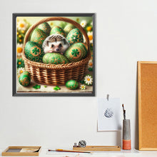 Load image into Gallery viewer, Diamond Painting - Full Round - Easter four-leaf clover egg hedgehog (40*40CM)
